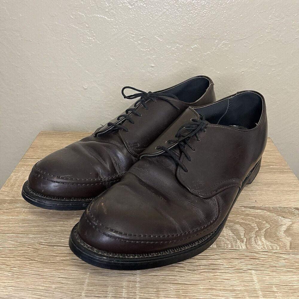 Etonic Brown Leather Saddle Golf Shoes Men’s 9M Spiked Cleats